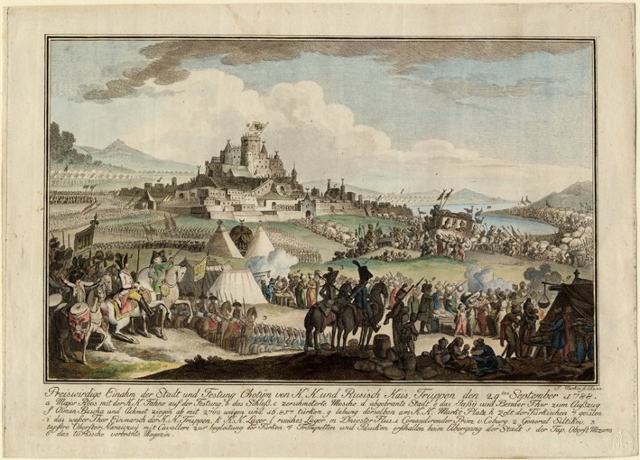 The Taking of Khotyn by Russian army on September 29, 1788 à Artiste inconnu