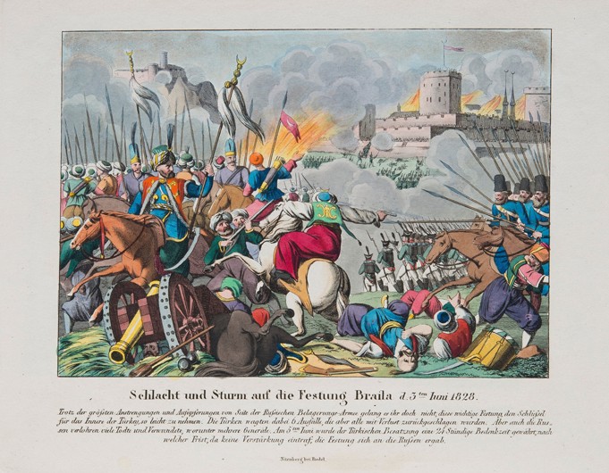 The storming the Brailov fortress on June 15, 1828 à Artiste inconnu