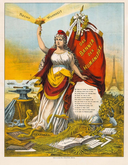 The Goddess of Liberty with hammer and anvil à Artiste inconnu