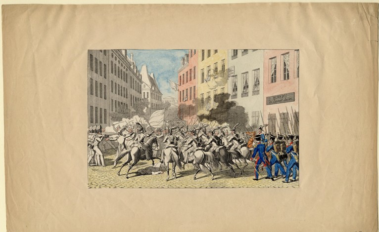 The July Revolution of 1830 à Artiste inconnu