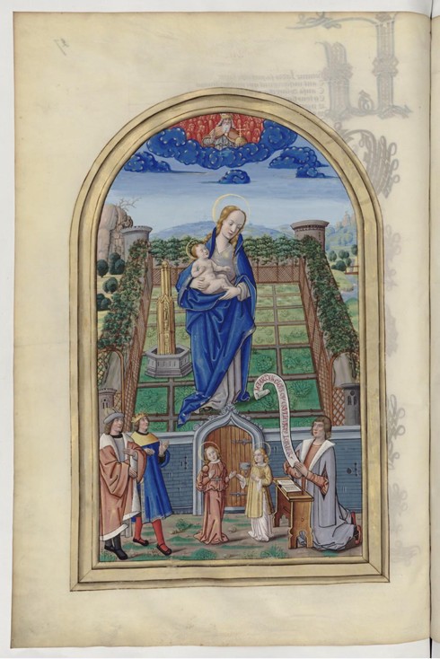 The Virgin Mary. From: Chants royaux en l'honneur de la Vierge au Puy d'Amiens à Artiste inconnu
