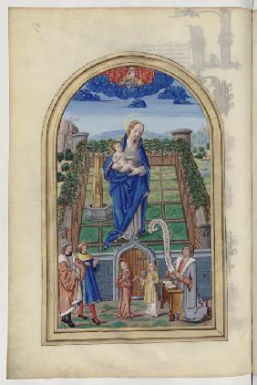 The Virgin Mary. From: Chants royaux en l'honneur de la Vierge au Puy d'Amiens
