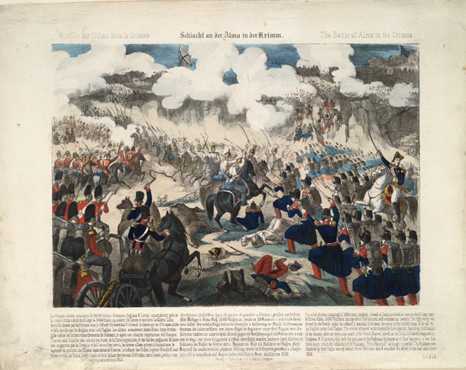 The Battle of the Alma on September 20, 1854 à Artiste inconnu