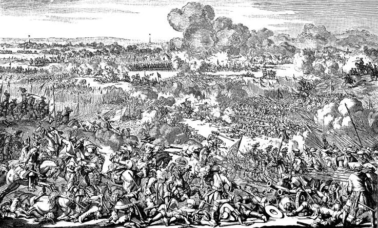The Battle of Mollwitz on April 10, 1741 à Artiste inconnu