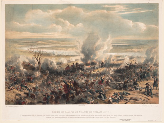 The Battle of Calafat on January 1854 à Artiste inconnu