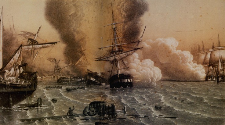 The Battle of Sinop on 30 November 1853 à Artiste inconnu