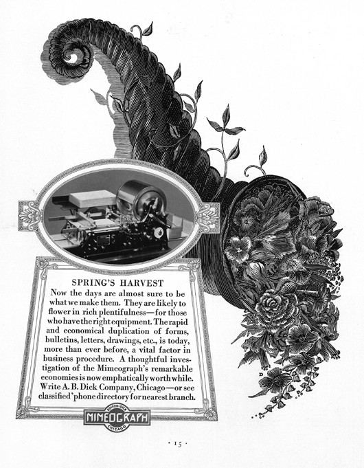 Advertisement for the Edison Mimeograph à Artiste inconnu