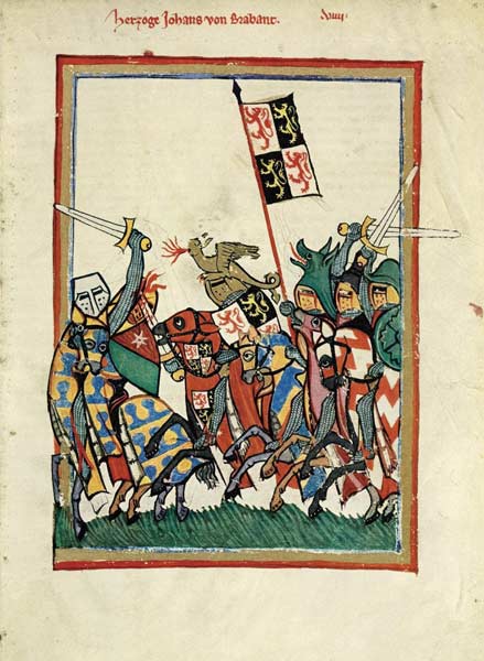 Duke John I of Brabant (From the Codex Manesse) à Artiste inconnu