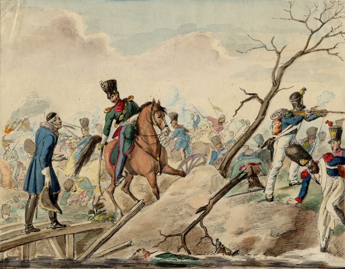 An Episode from the Battle of Leipzig à Artiste inconnu