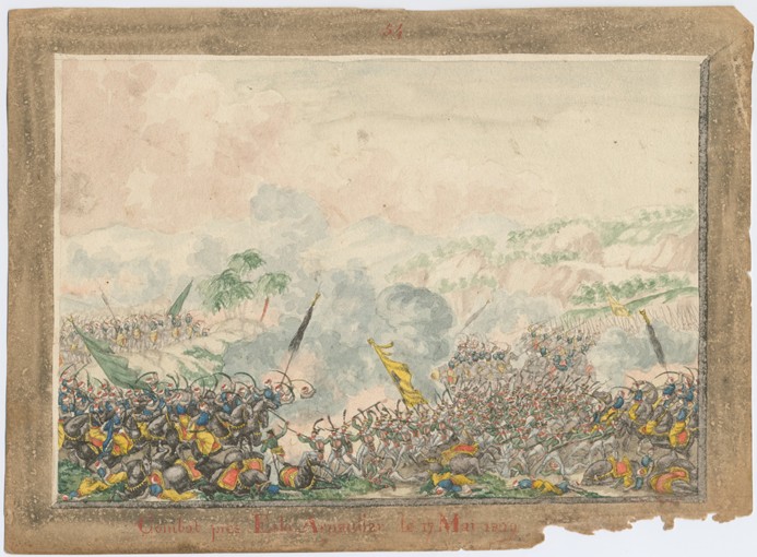 The battle near Provadia on May 1829 à Artiste inconnu