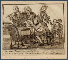 Georg Friedrich Haendel, Johann Sebastian Bach, Giuseppe Tartini, Johann Joachim Quantz, Christoph W