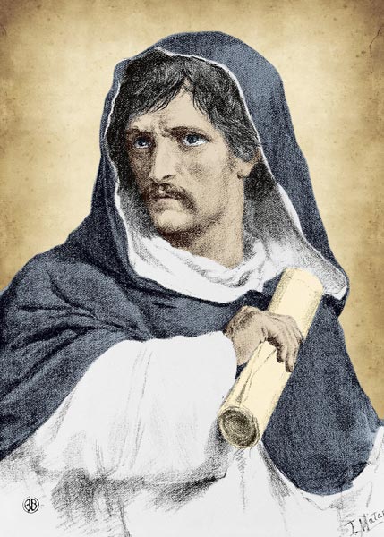 Giordano Bruno à Artiste inconnu