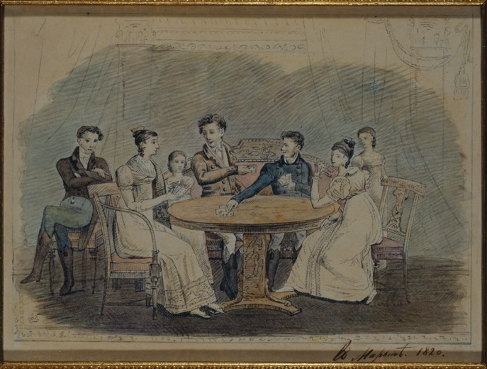 Golitsyn Family at the Table à Artiste inconnu