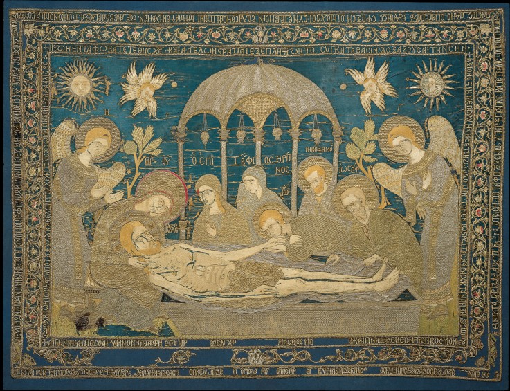 The Entombment (Altar embroidery) à Artiste inconnu