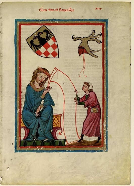 Count Otto von Botenlauben (From the Codex Manesse) à Artiste inconnu