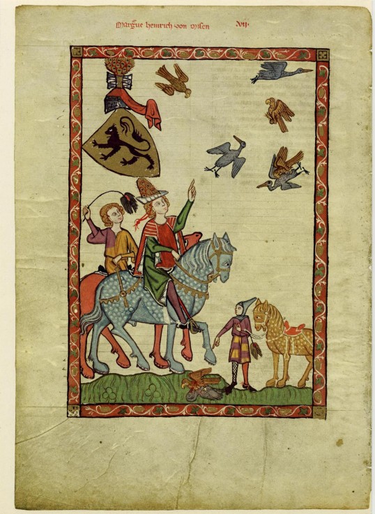 Margrave Henry III of Meissen (From the Codex Manesse) à Artiste inconnu