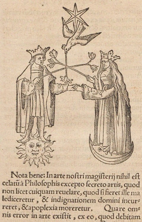 Illustration for The Rosary of the Philosophers (Rosarium philosophorum sive pretiosissimum donum De à Artiste inconnu