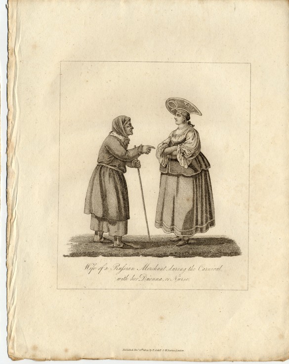 Merchant's wife wuth Nurse during Fasching à Artiste inconnu