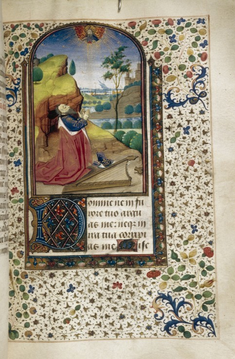 King David in prayer (Book of Hours) à Artiste inconnu
