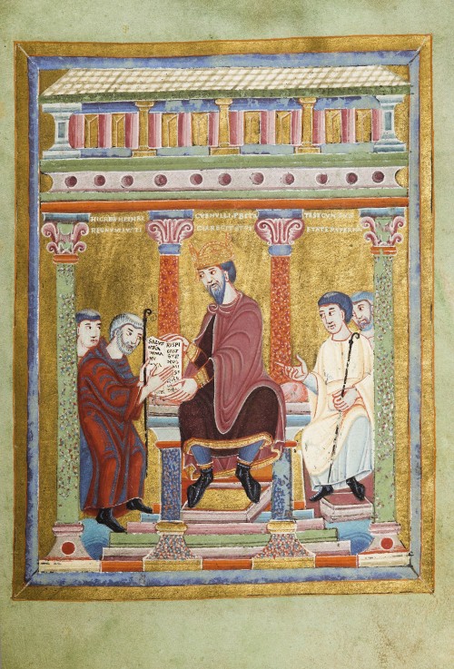 Henry III, Holy Roman Emperor (Evangelarium for Henry III) à Artiste inconnu