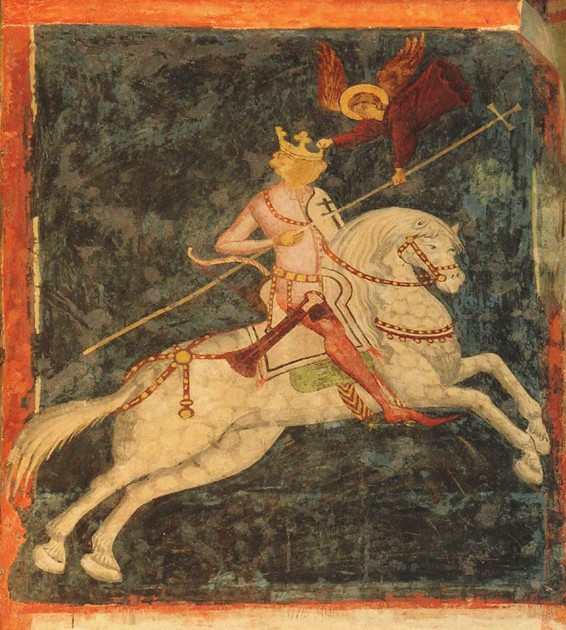 King Wladyslaw II. Jagiello. Fresco in the Trinity Chapel in Lublin à Artiste inconnu