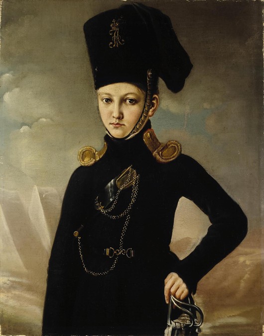 Cossack of the 1st Mounted Cossack Regiment Count M.A. Dmitriev-Mamonov à Artiste inconnu