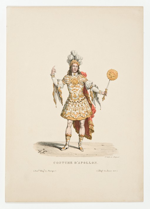 Louis XIV as Apollo in the ballet "Noces de Thétis et Pélée" in 1654 à Artiste inconnu