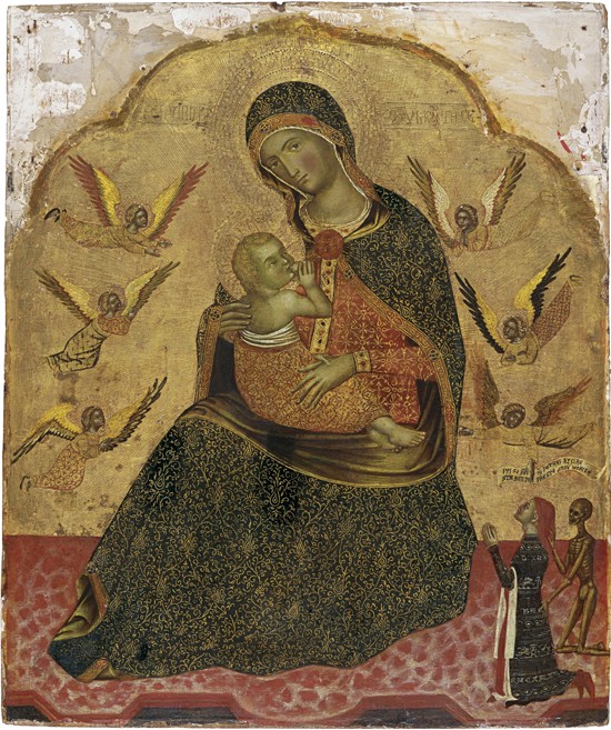 The Virgin of Humility with Angels and a Donor à Artiste inconnu