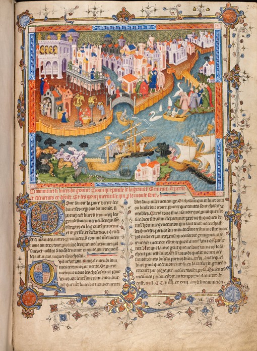 Marco Polo’s departure from Venice in 1271 (From Marco Polo’s Travels) à Artiste inconnu