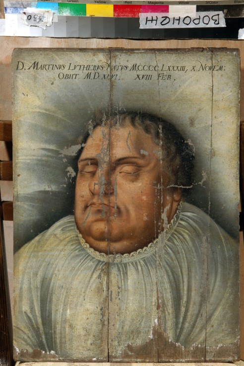 Martin Luther on his deathbed à Artiste inconnu
