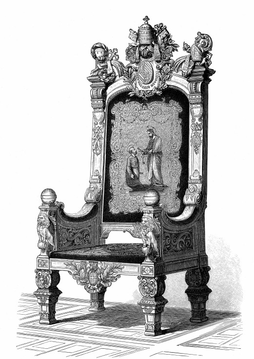 Throne of the pope à Artiste inconnu