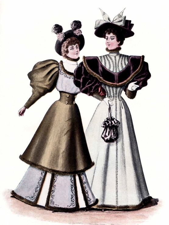 Parisian Street Dress 1894 (From the "Toilette parisienne") à Artiste inconnu