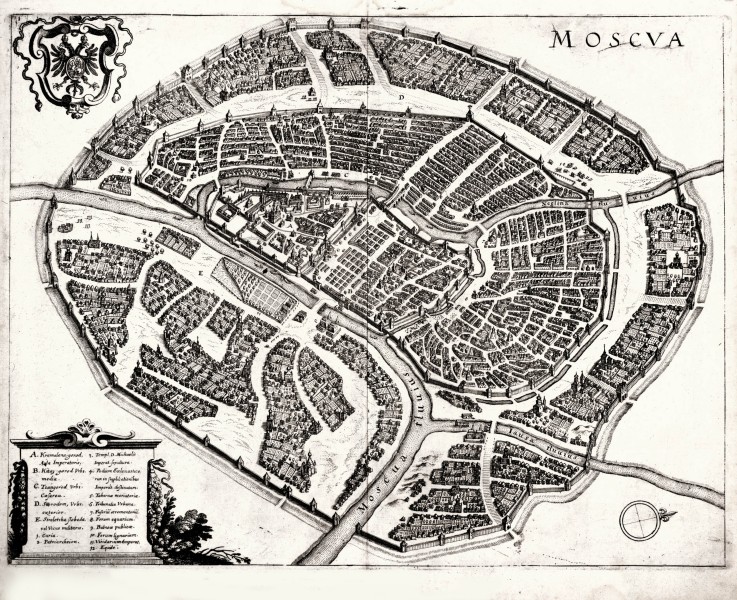 Map of Moscow à Artiste inconnu