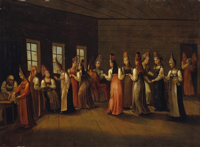 Eve-of-the-wedding party in a Merchant's House à Artiste inconnu