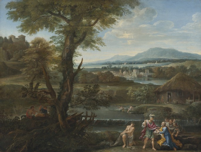 Polycrates finding his ring in the fish à Artiste inconnu