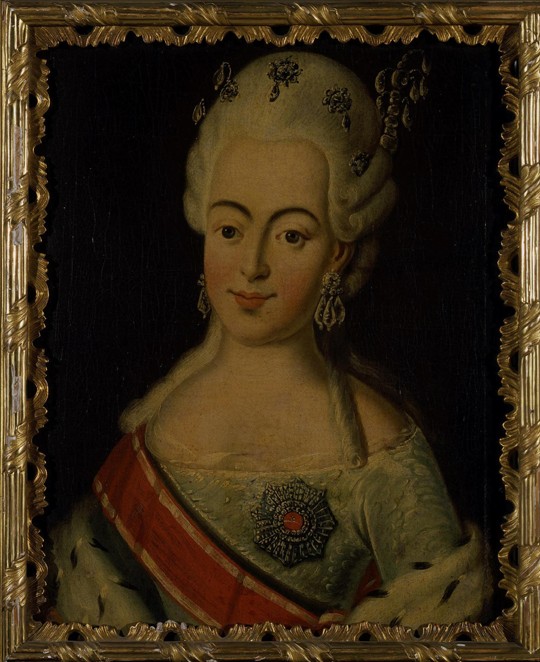 Portrait of Grand Duchess Natalia Alexeyevna of Russia (1755-1776), Princess Wilhelmina Louisa of He à Artiste inconnu