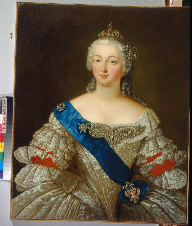 Portrait of Empress Elisabeth Petrovna (1709-1762) à Artiste inconnu