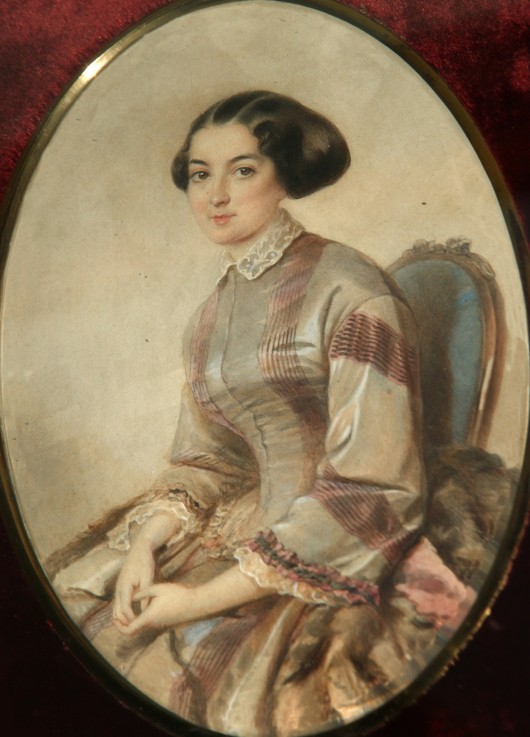 Portrait of the writer Avdotya Panayeva (1819-1893) à Artiste inconnu
