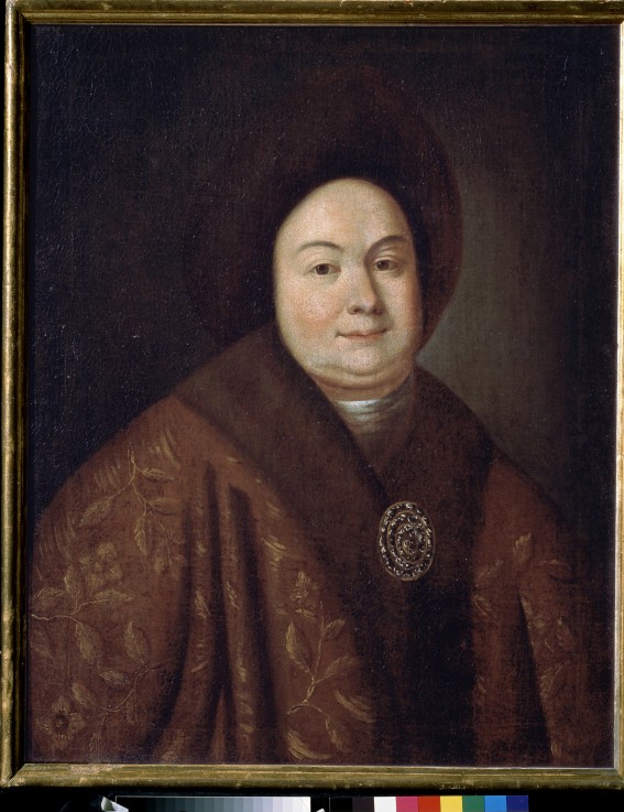 Portrait of Tsarina Evdokiya Feodorovna Lopukhina (1669-1731), the wife of tsar Peter I of Russia à Artiste inconnu