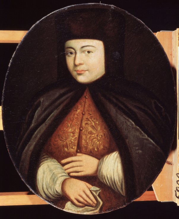 Portrait of the Tsarina Natalia Naryshkina (1651-1694), wife of tsar Alexis I of Russia à Artiste inconnu