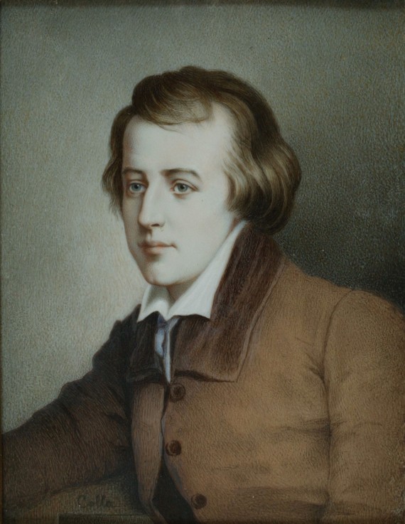 Portrait of the poet Heinrich Heine (1797-1856) à Artiste inconnu