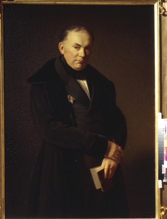 Portrait of the poet Vasily Zhukovsky (1783-1852) à Artiste inconnu