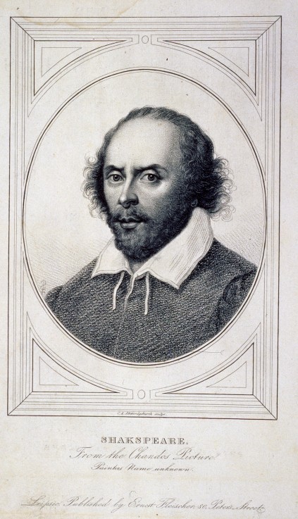 Portrait of the poet William Shakespeare (1564-1616) à Artiste inconnu