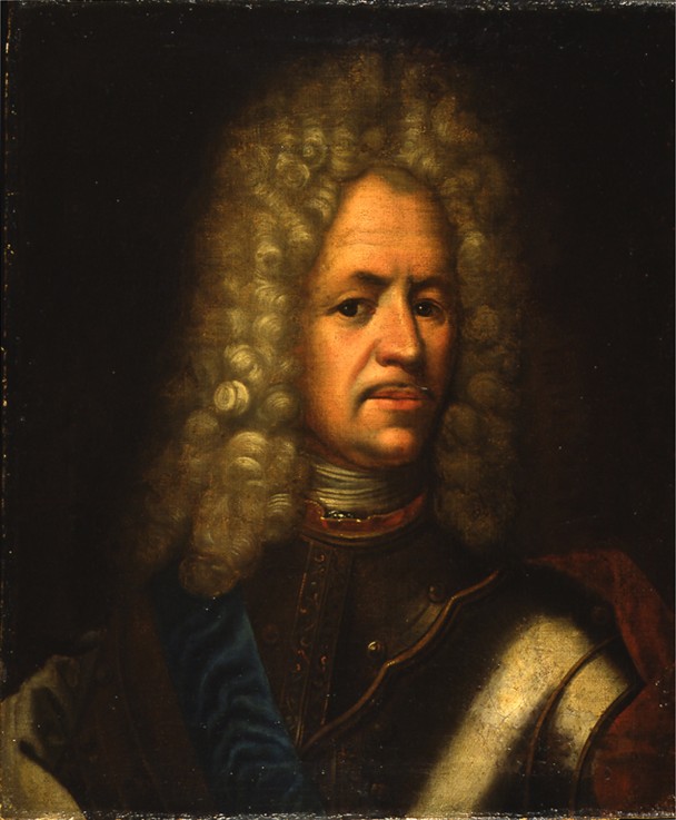 Portrait of Alexander Danilovich Menshikov, Generalissimo, Prince of the Holy Roman Empire and Duke  à Artiste inconnu