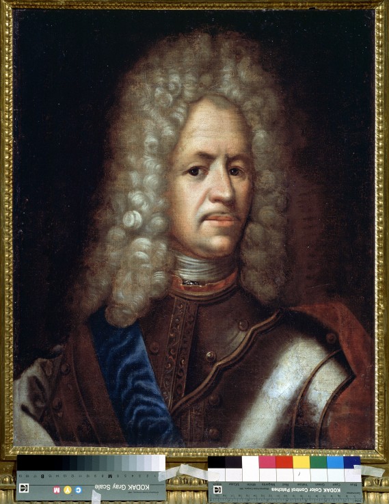 Portrait of Alexander Danilovich Menshikov, Generalissimo, Prince of the Holy Roman Empire and Duke  à Artiste inconnu