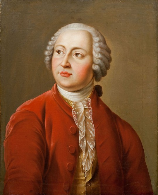Portrait of the scholar Mikhail V. Lomonosov (1711-1765) à Artiste inconnu