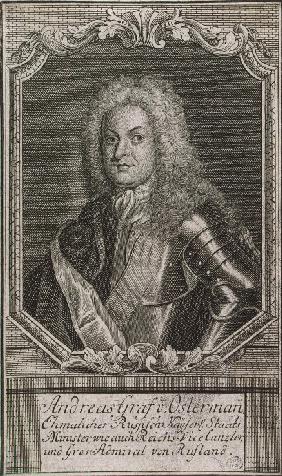 Portrait of Vice-Chancellor Count Heinrich Johann Friedrich (Andrei) Ostermann (1687-1747)