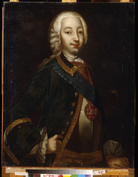 Portrait of the Tsar Peter III of Russia (1728-1762) à Artiste inconnu