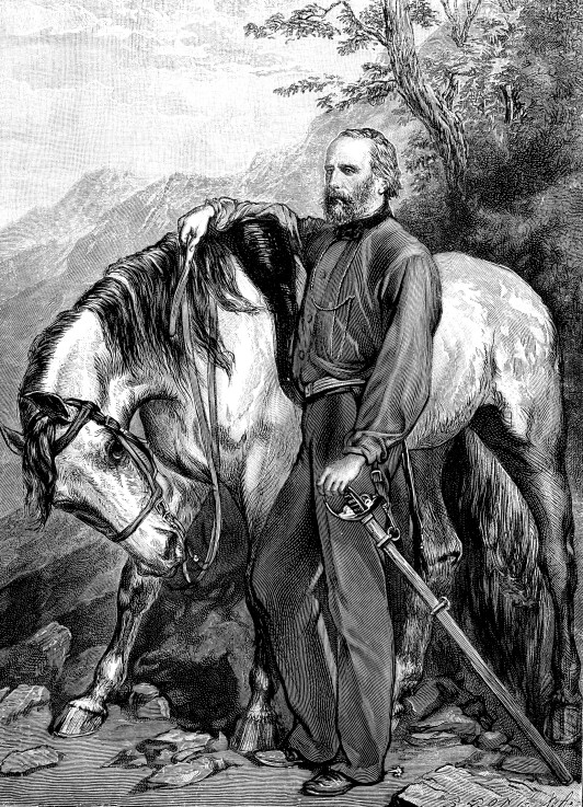 Portrait of Giuseppe Garibaldi (1807-1882) à Artiste inconnu