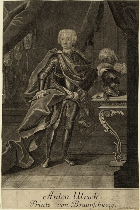 Portrait of Duke Anthony Ulrich of Brunswick (1714-1774) à Artiste inconnu
